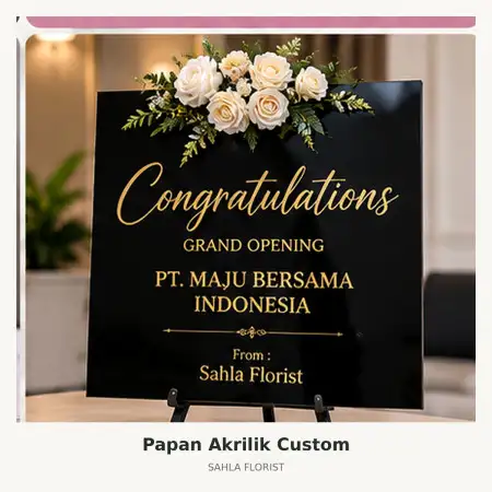 Papan Bunga Akrilik Pontianak Selatan